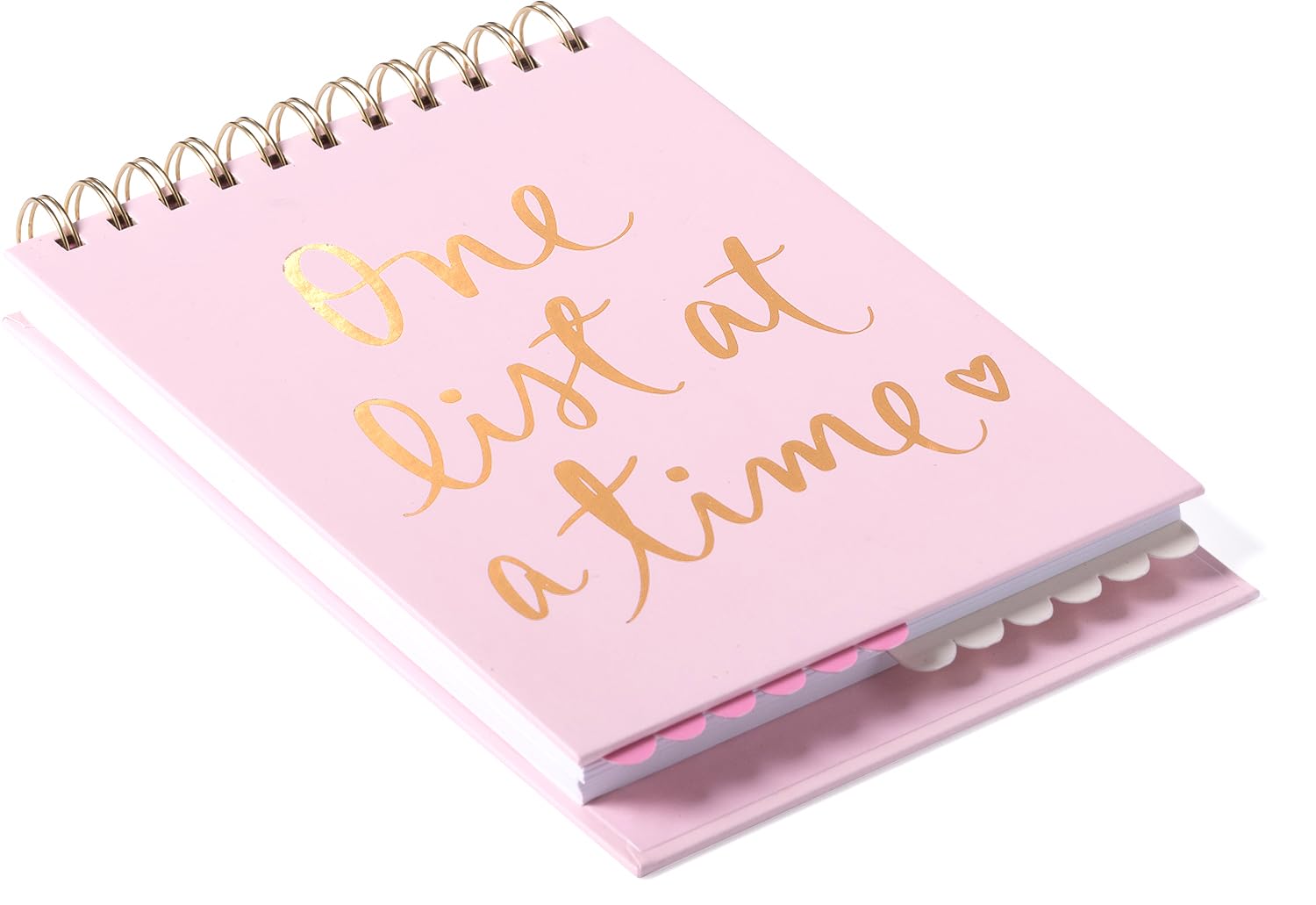 Eccolo Pink Lined Top Spiral Notebook