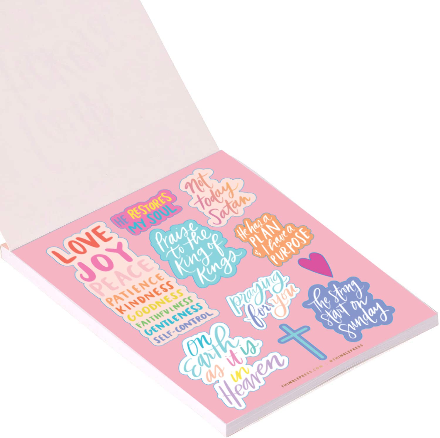 Prayer Themed Stickers from Eccolo Thimblepress Bible Blessings Book