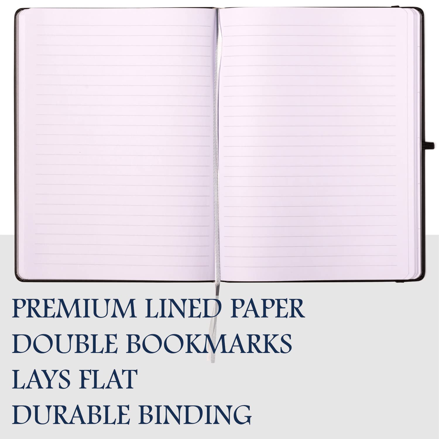 192 Pages White Lined Paper Journal