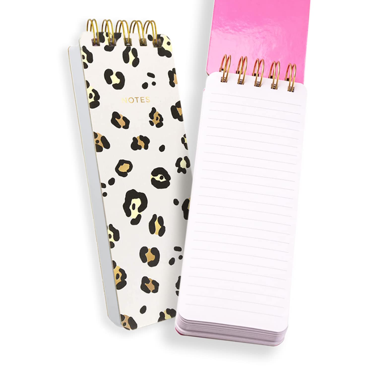 Eccolo Tall Spiral Memo Pad Leopard Design