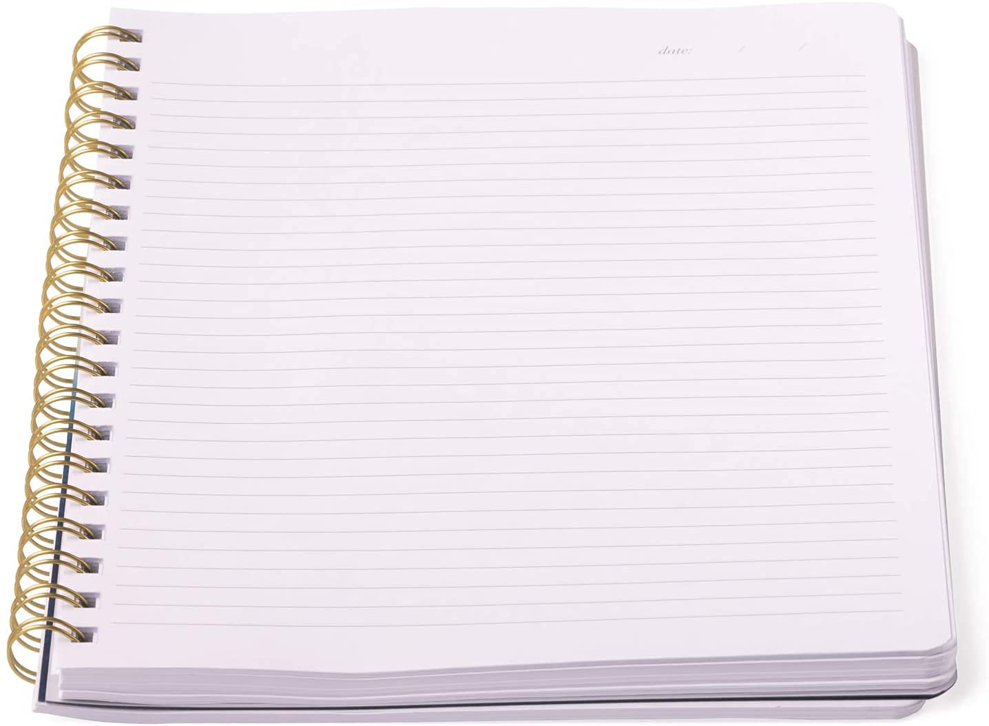 Blue and White Spiral Notebook 8x10 inches