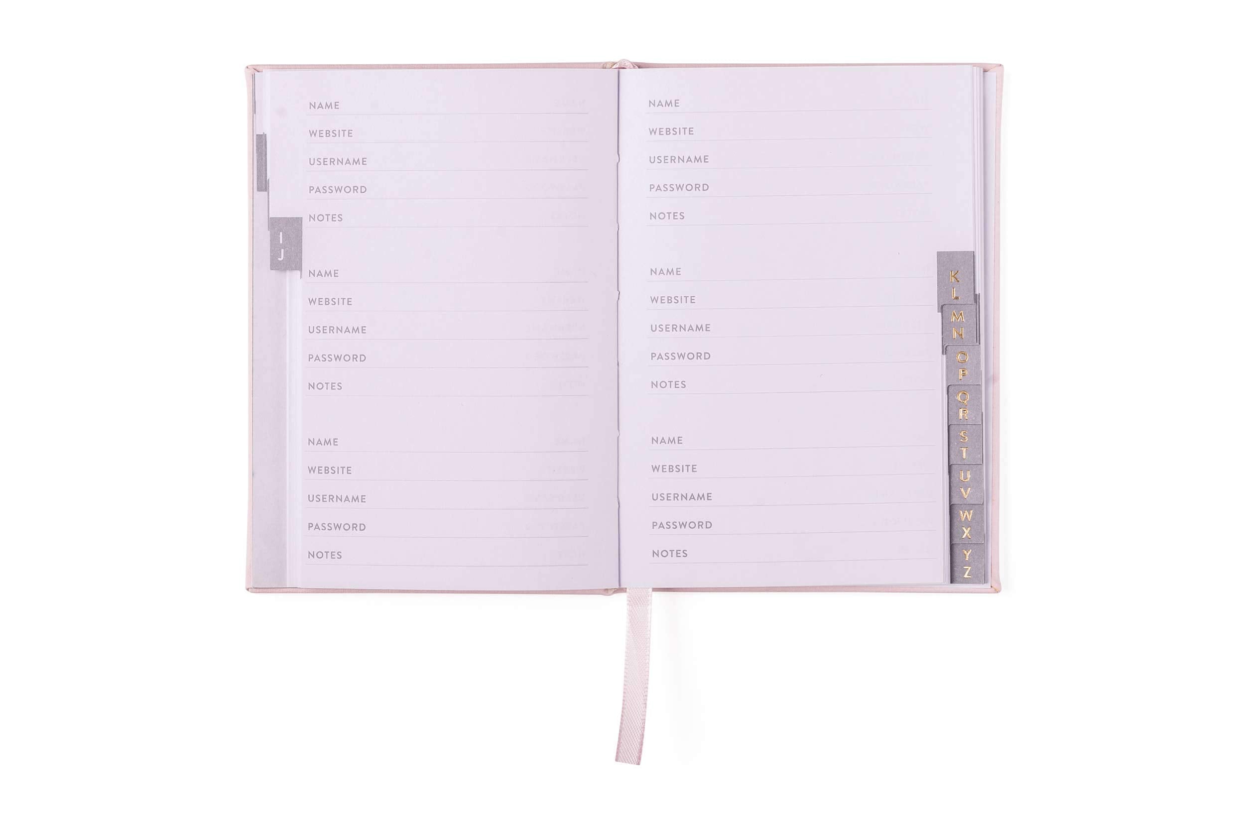 Hardcover Password Logbook 5.75x4 inches