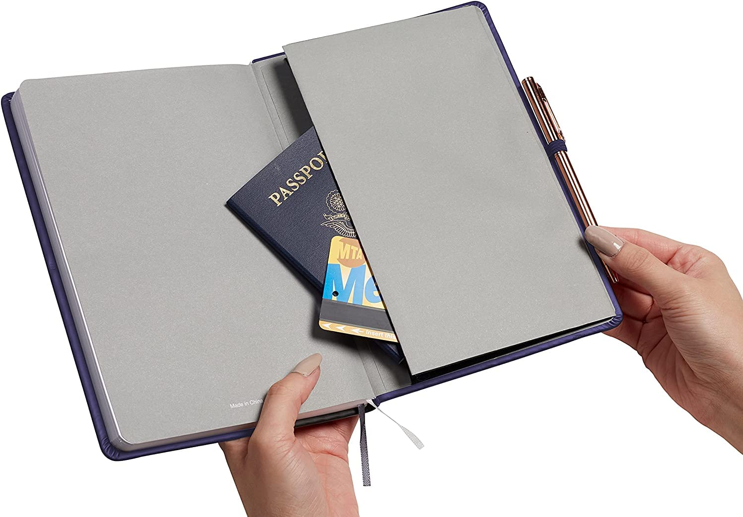 Eccolo Writing Journal with Interior Gusset Pocket and Double Bookmarks