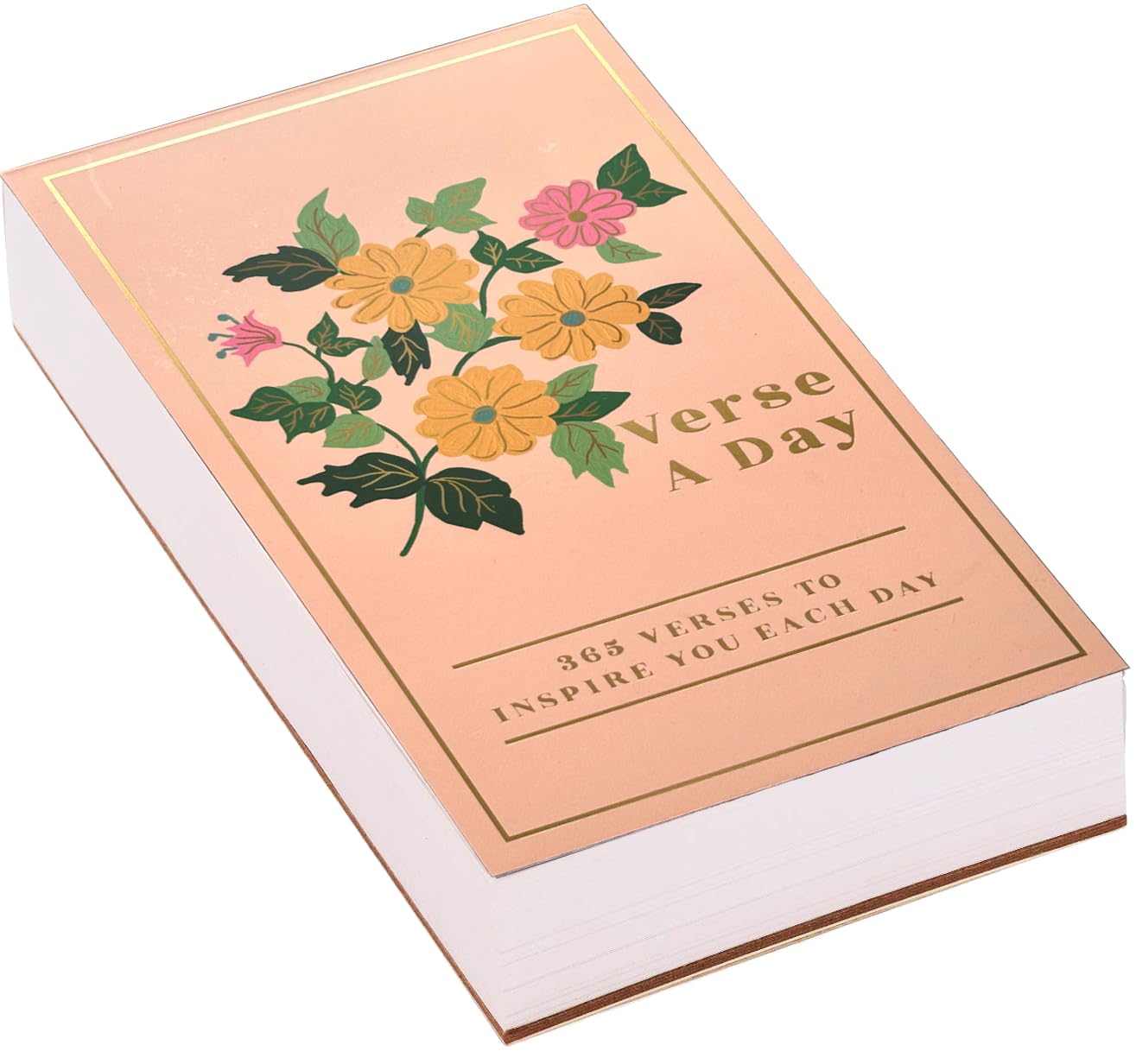 Eccolo Christian List Note Pad - A Verse a Day Bible Notebook Pad with 365 Inspirational Bible Verses