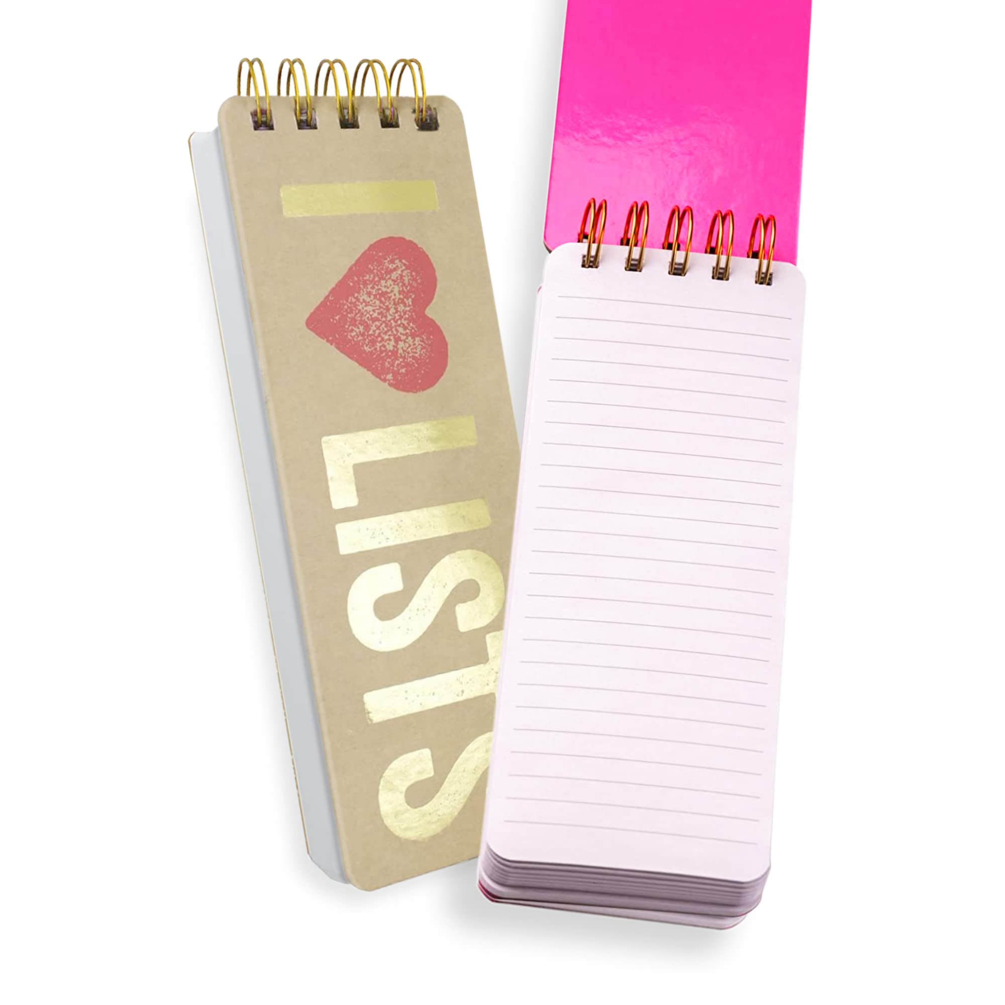 Eccolo Tall Spiral Memo Pad Gold