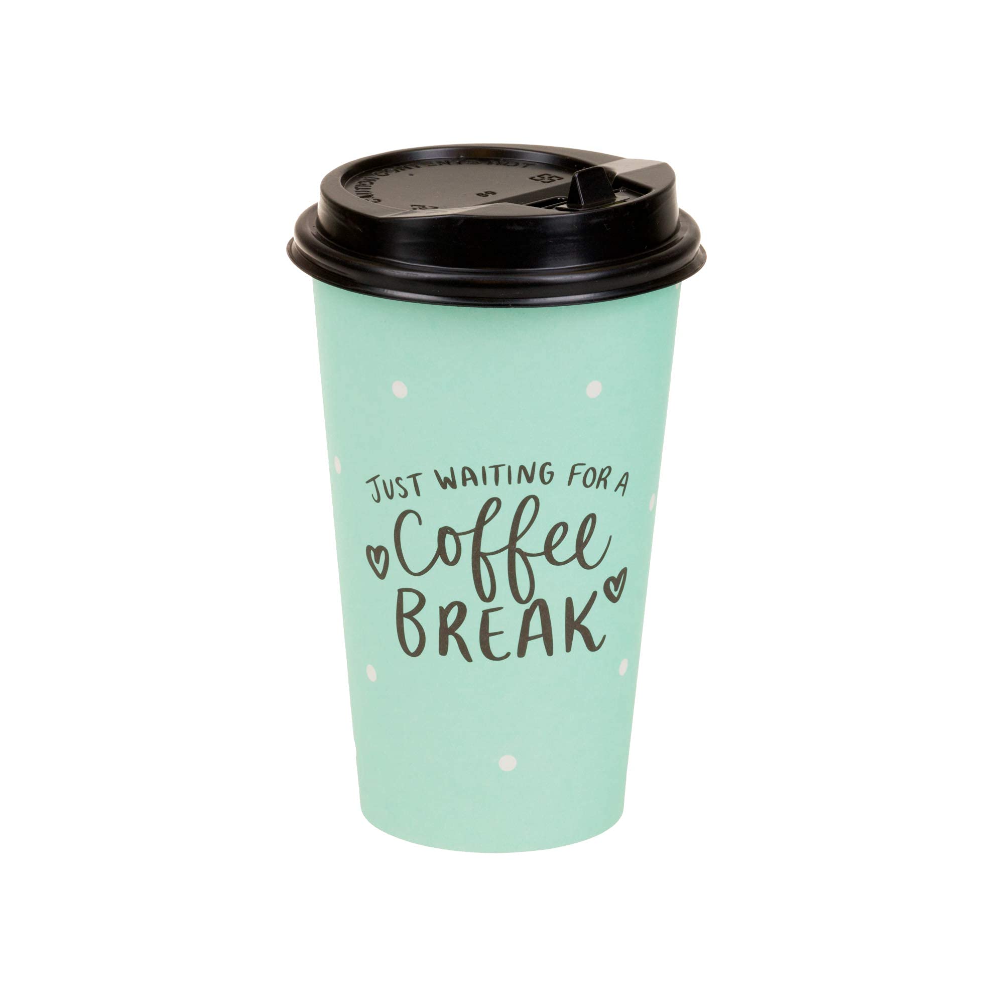 Coffee Break 16 oz Coffee Cups with Lids and Sleeves