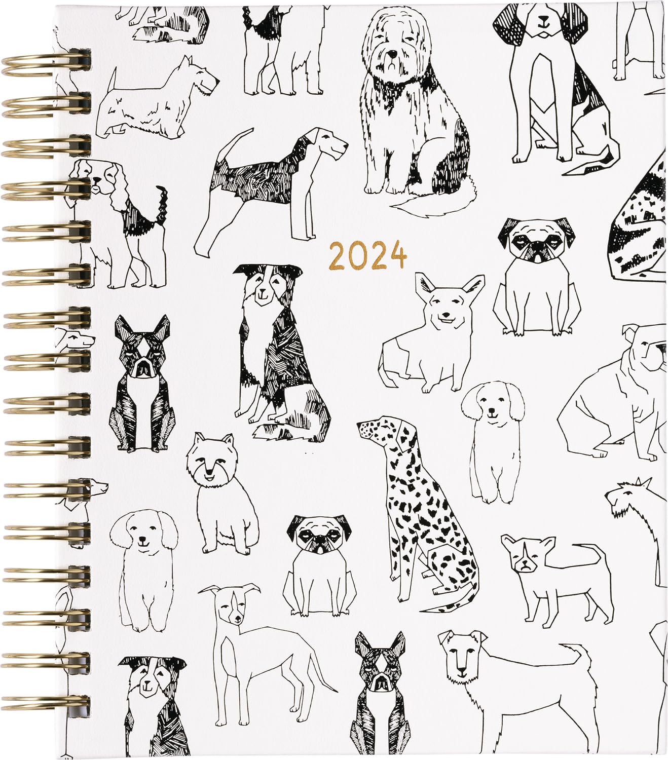 2024 Pet Illustration Spiral Fun Planner