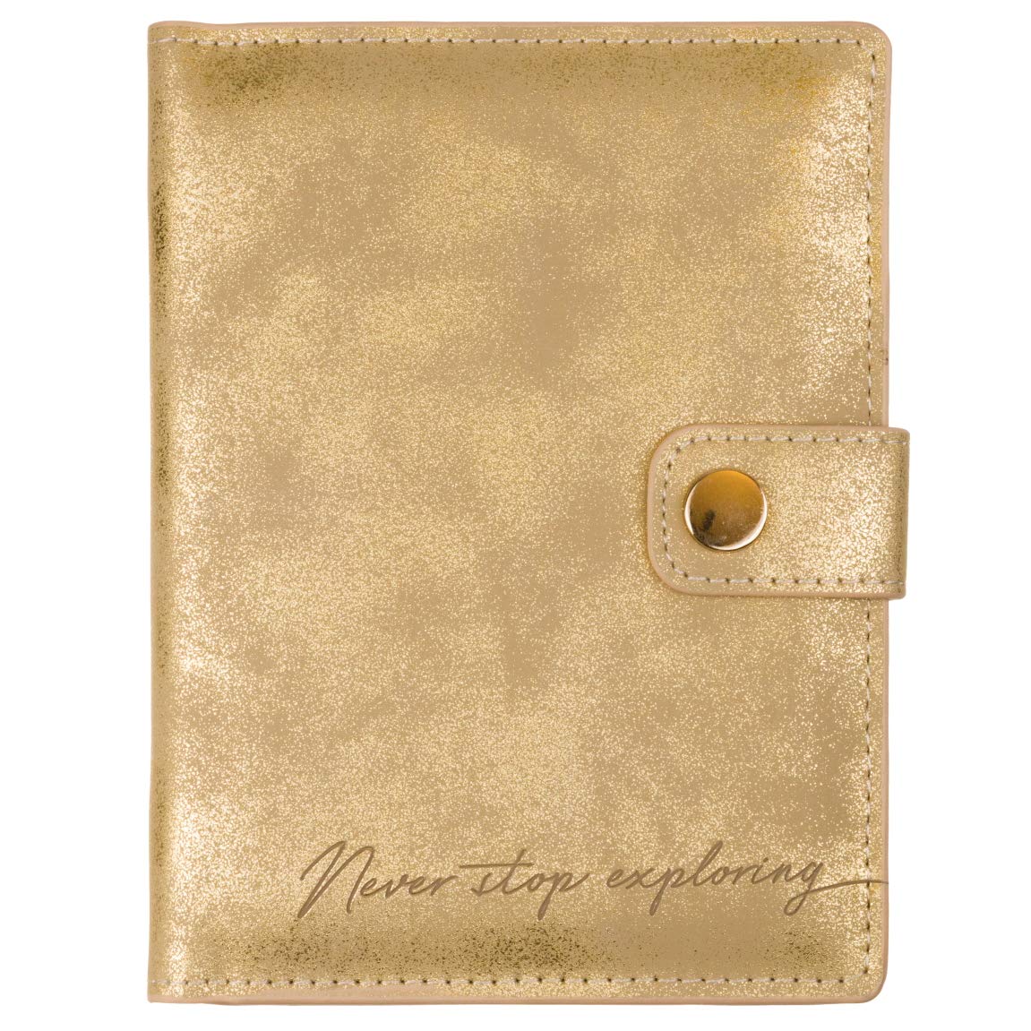 Eccolo Gold Travel Passport Holder Case