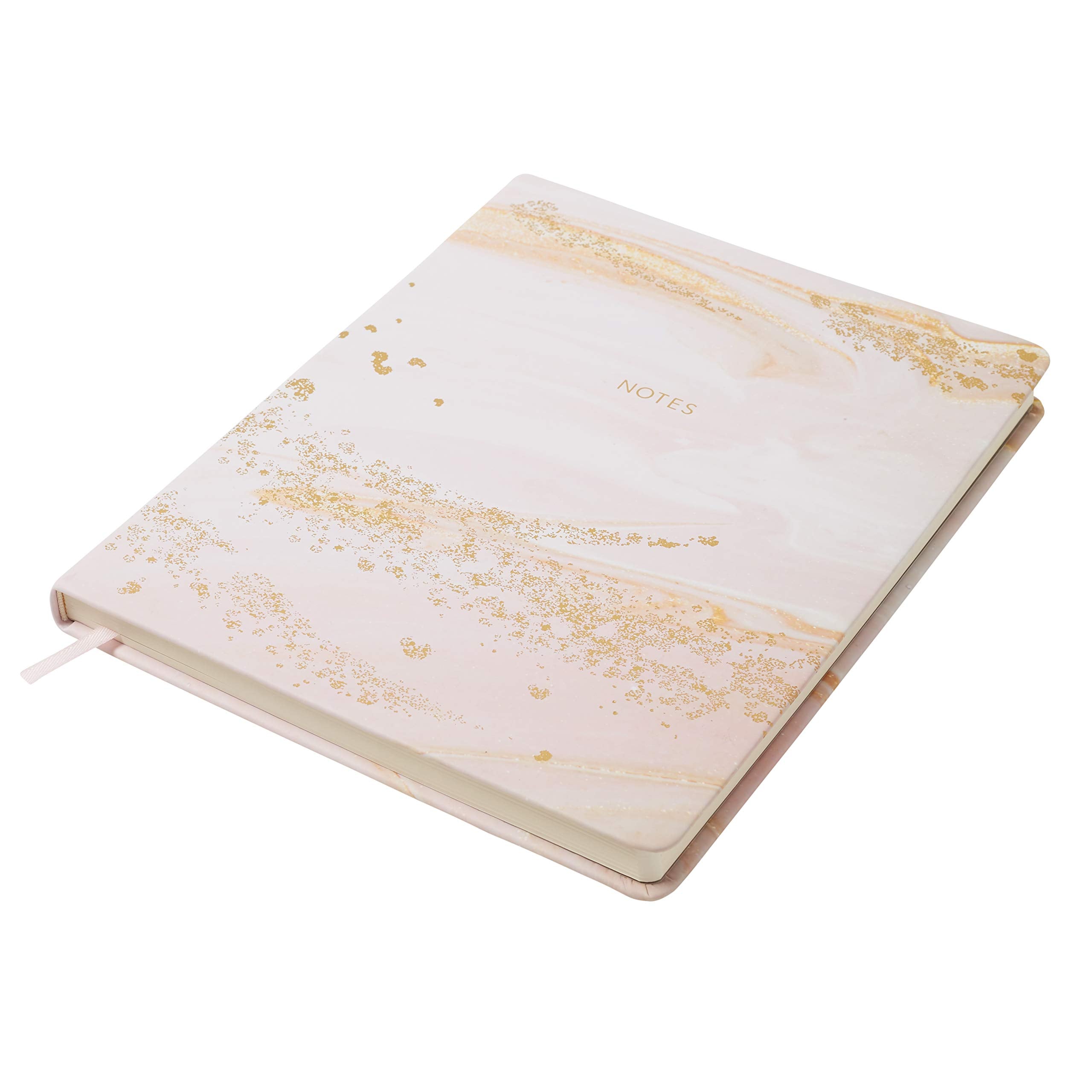 Gold Foil Marble Journal Pink 8x10 inches