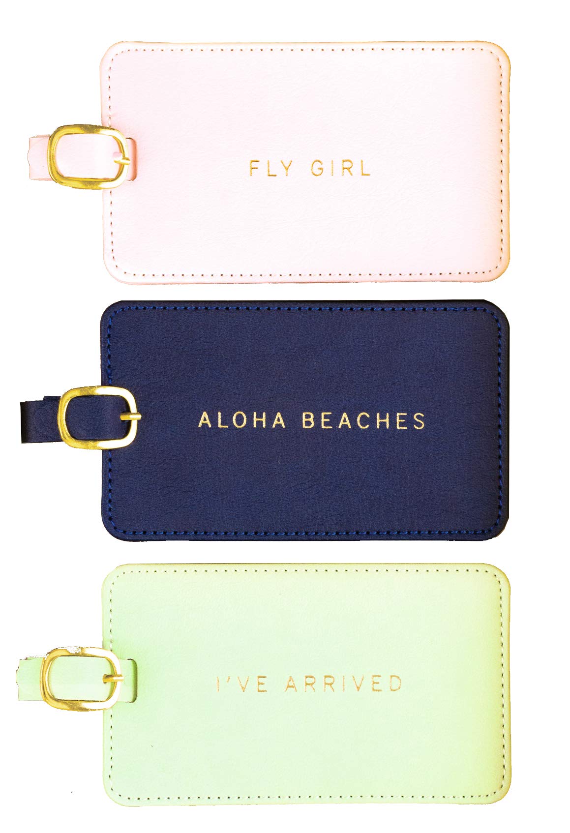 Eccolo World Traveler Luggage Tag Set of 3 Aloha