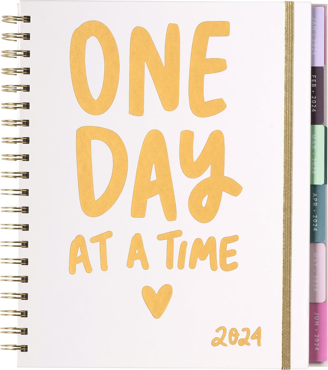 2024 One Day At A Time Large Spiral Planner