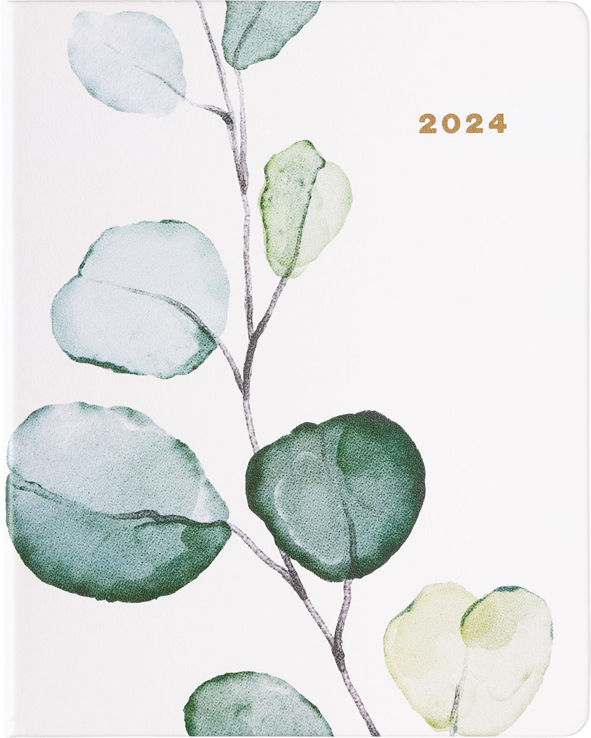 2024 Green Botanical Large Bound Planner