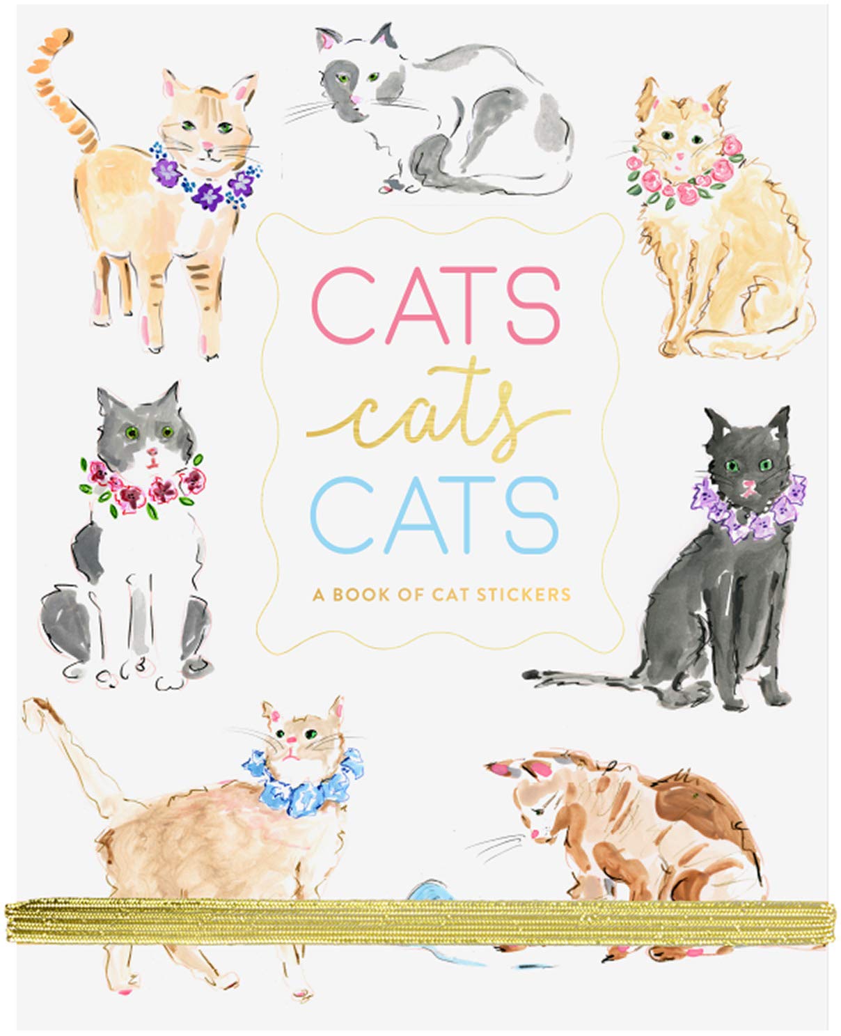 Beth Briggs Collection Fun Sticker Book Pad Cats 5x7 Inches