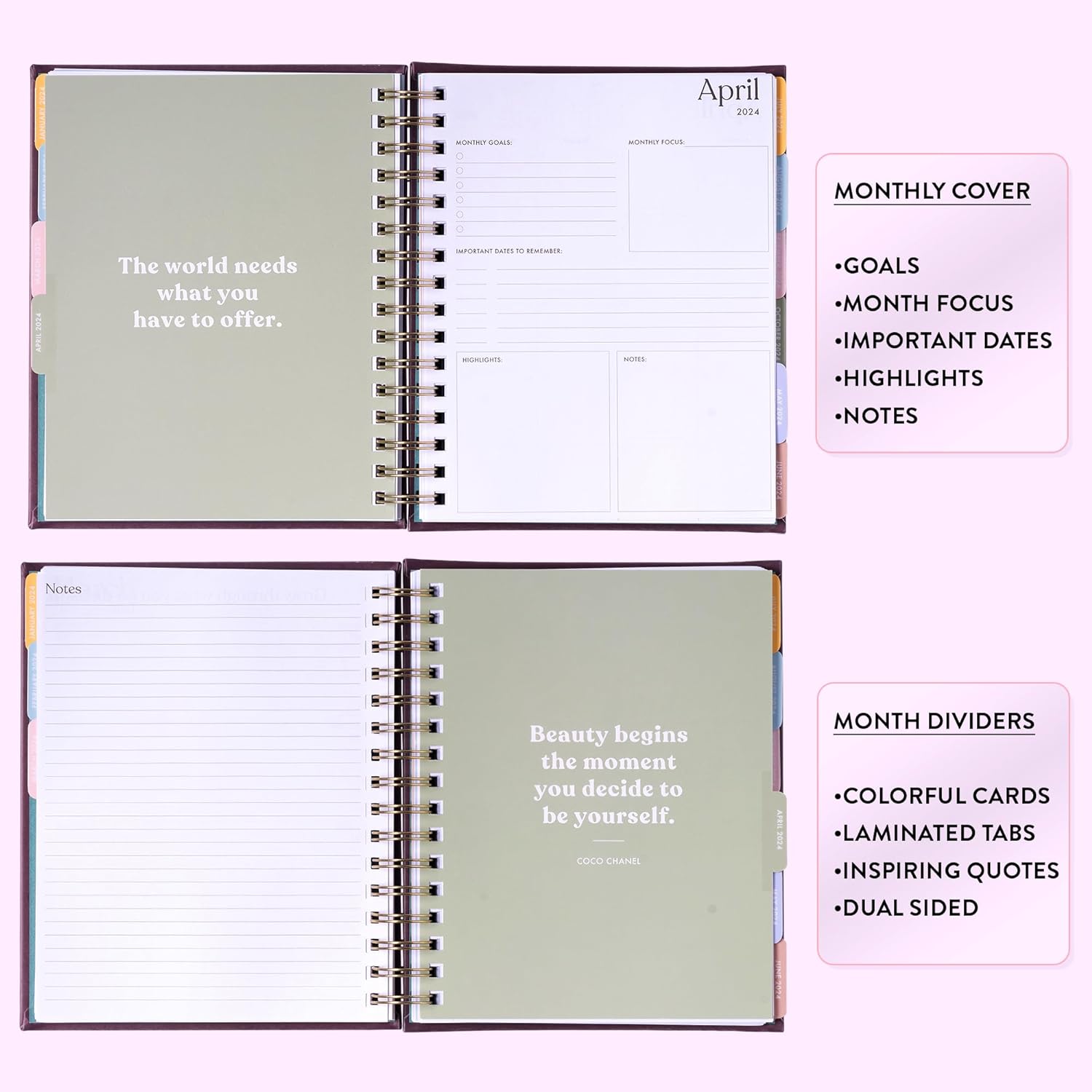 2024 Butterfly Spiral Fun Planner