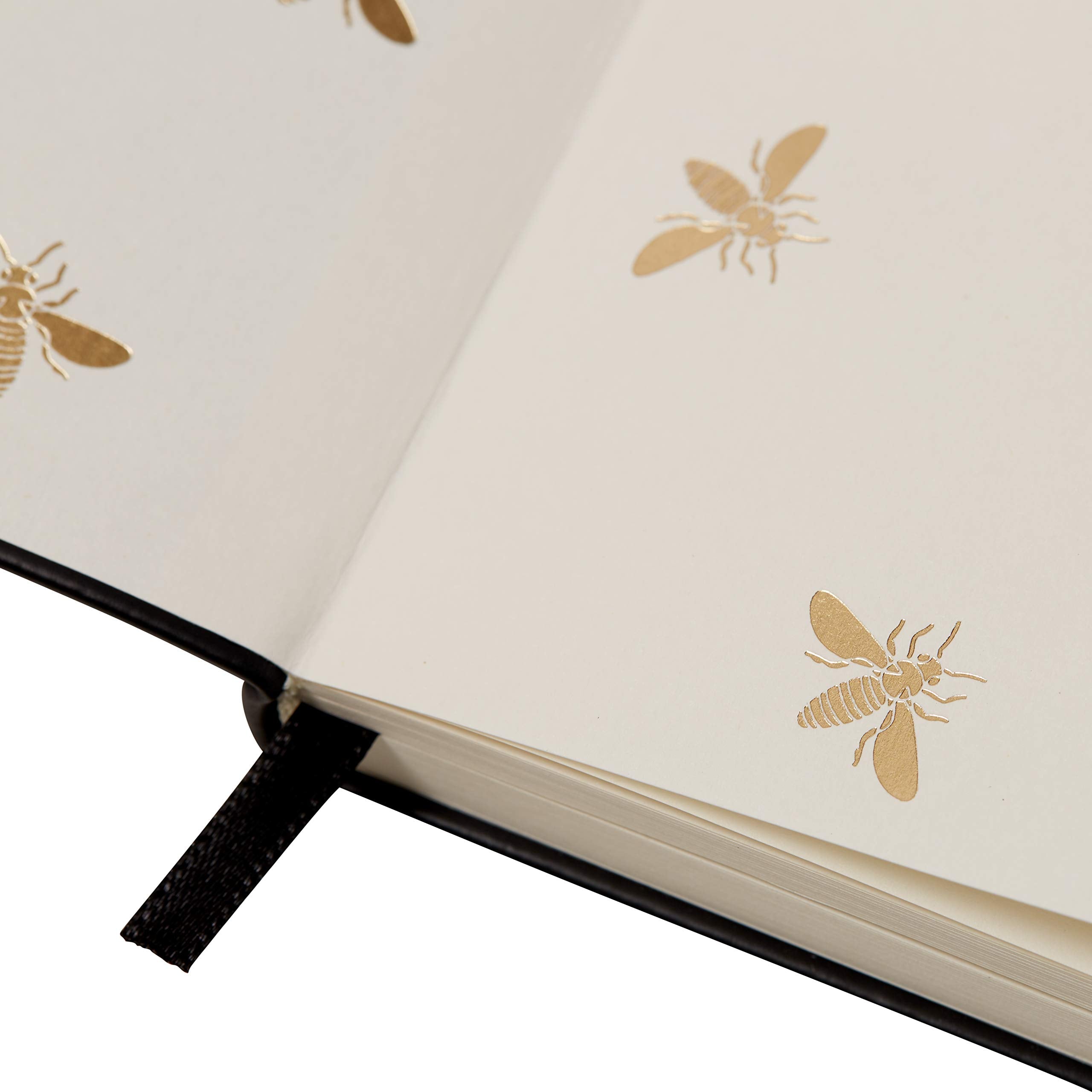 5x7 Eccolo Gold Bees Notebook