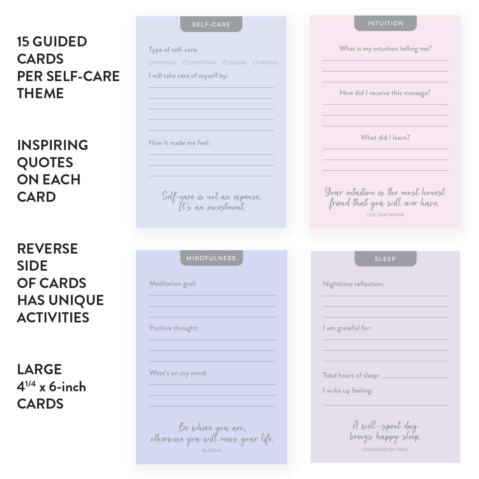 Self-Care Guided Cards from Eccolo
