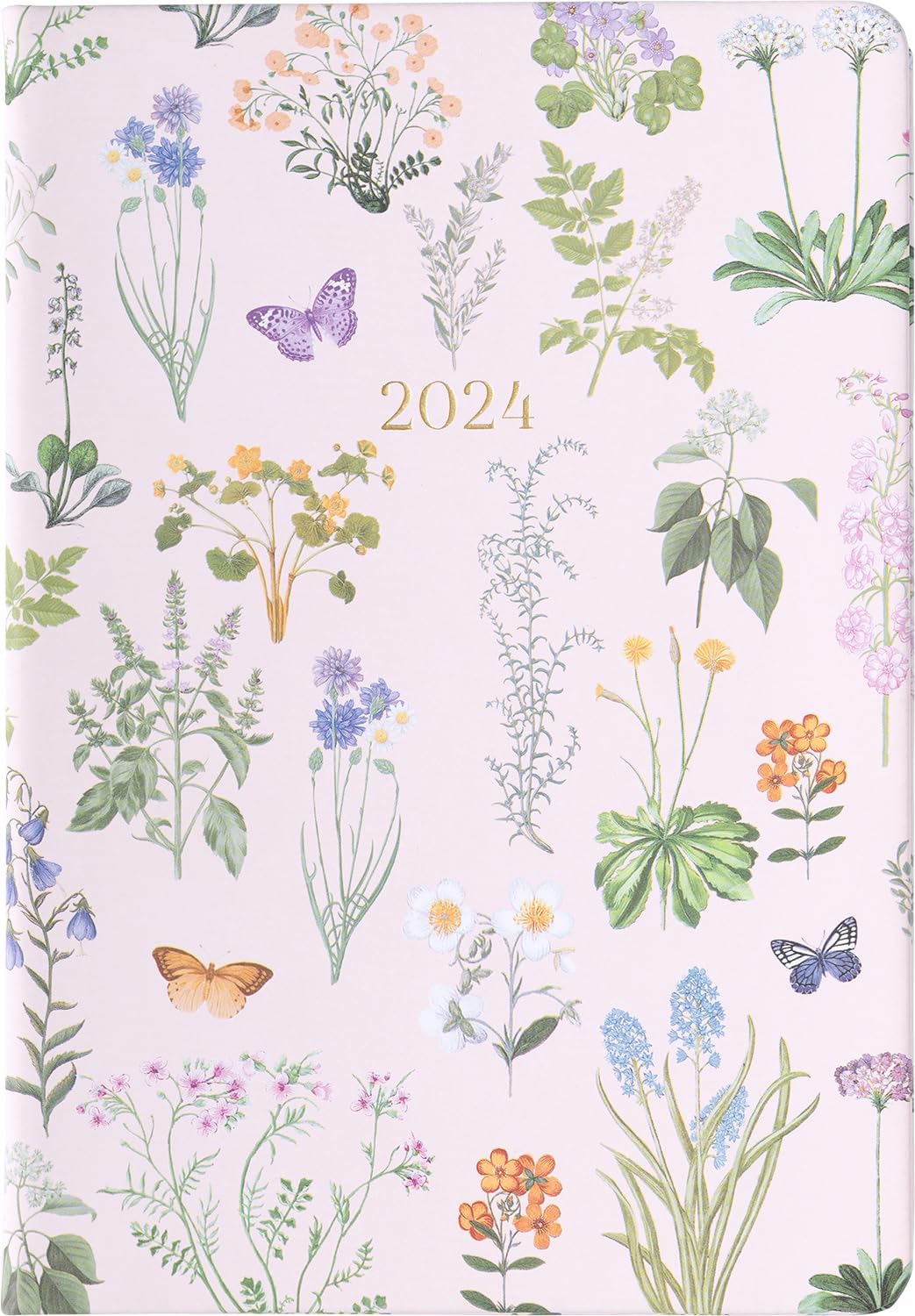 2024 Flower & Butterflies 6x8 Bound Planner