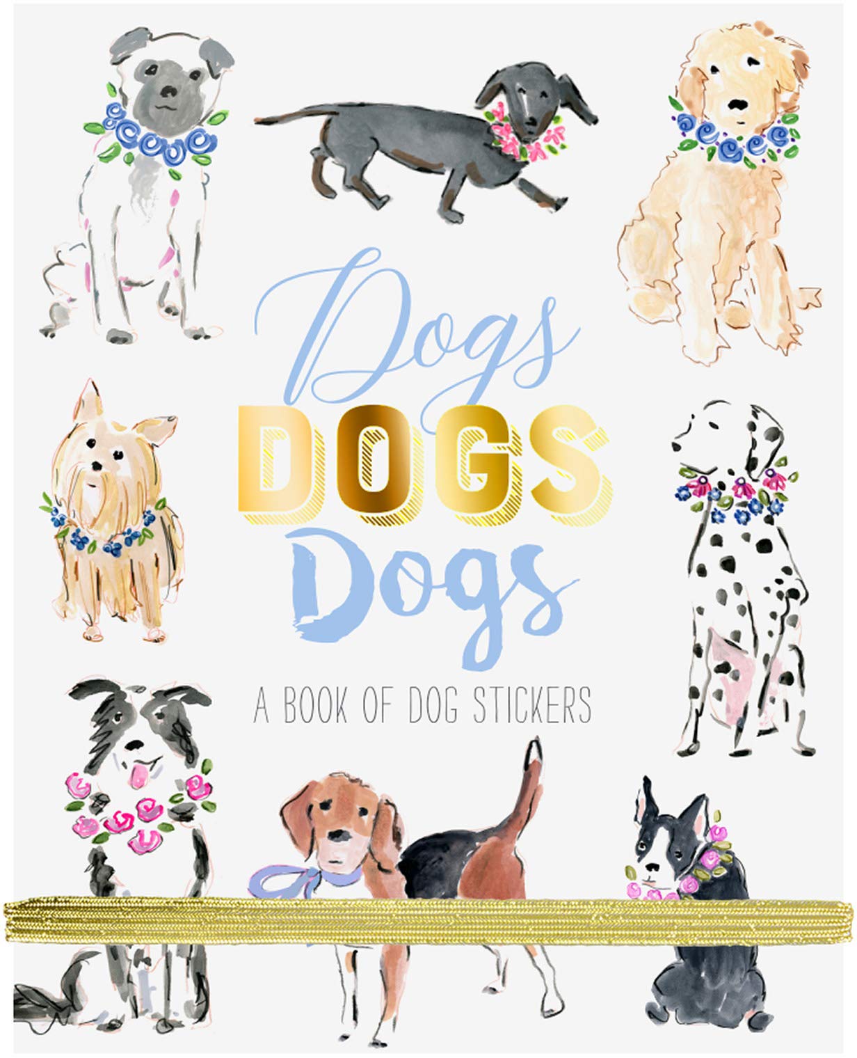 Beth Briggs Collection Fun Sticker Book Pad, Dogs, 5x7 Inches