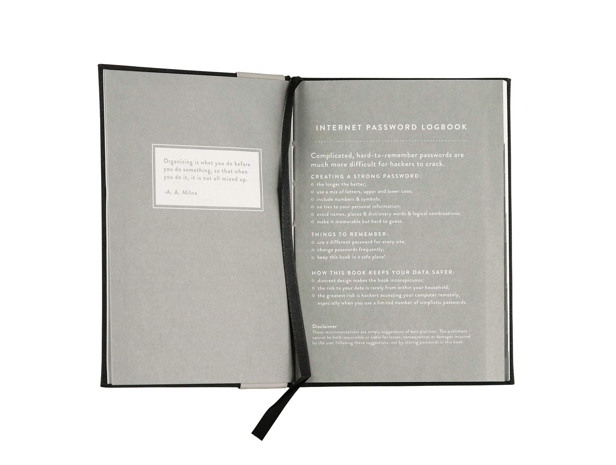 Pocket Size Password Logbook
