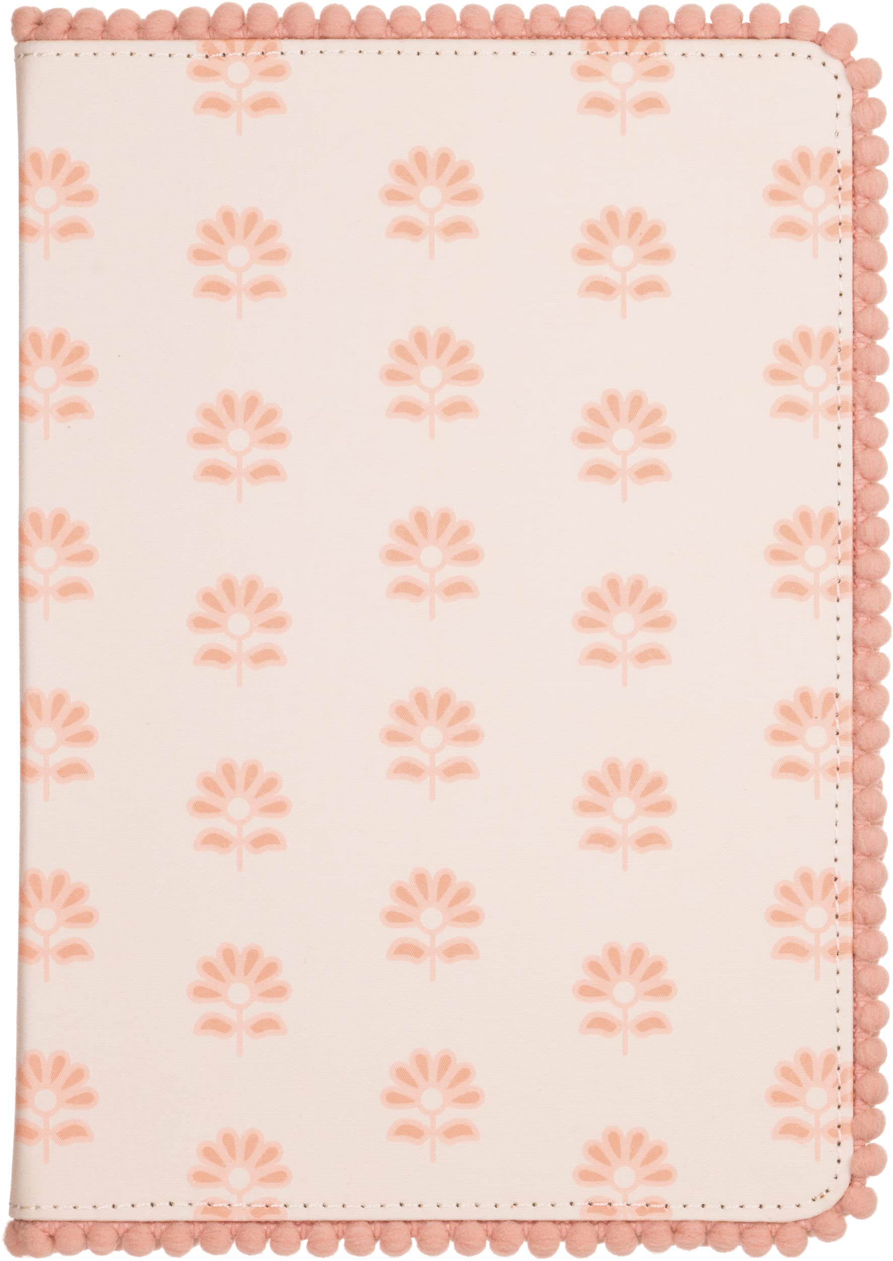 Eccolo Pom Pom Notebook Journal Blockprint Floral