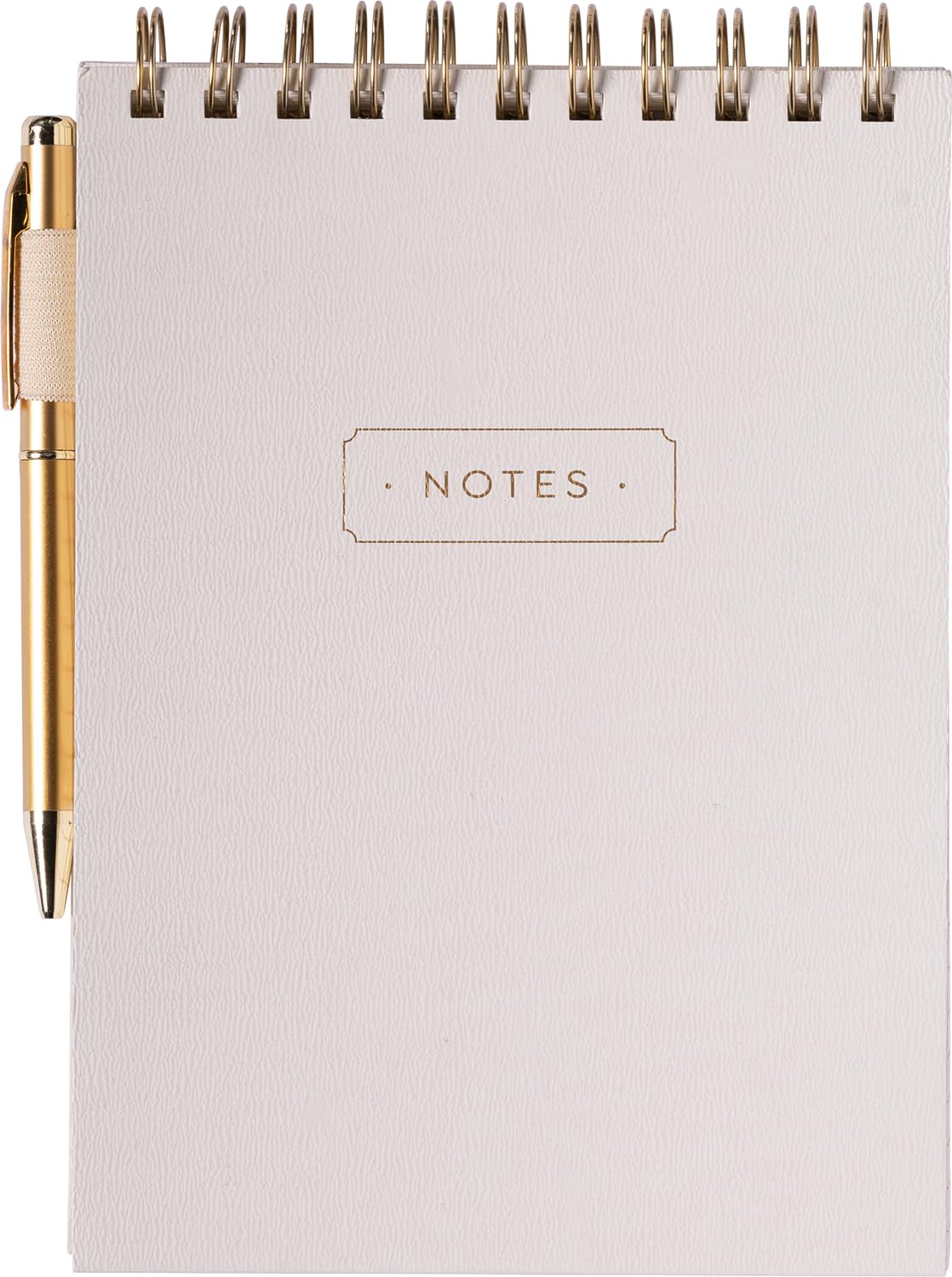 Eccolo Lined Top Spiral Notebook Cream
