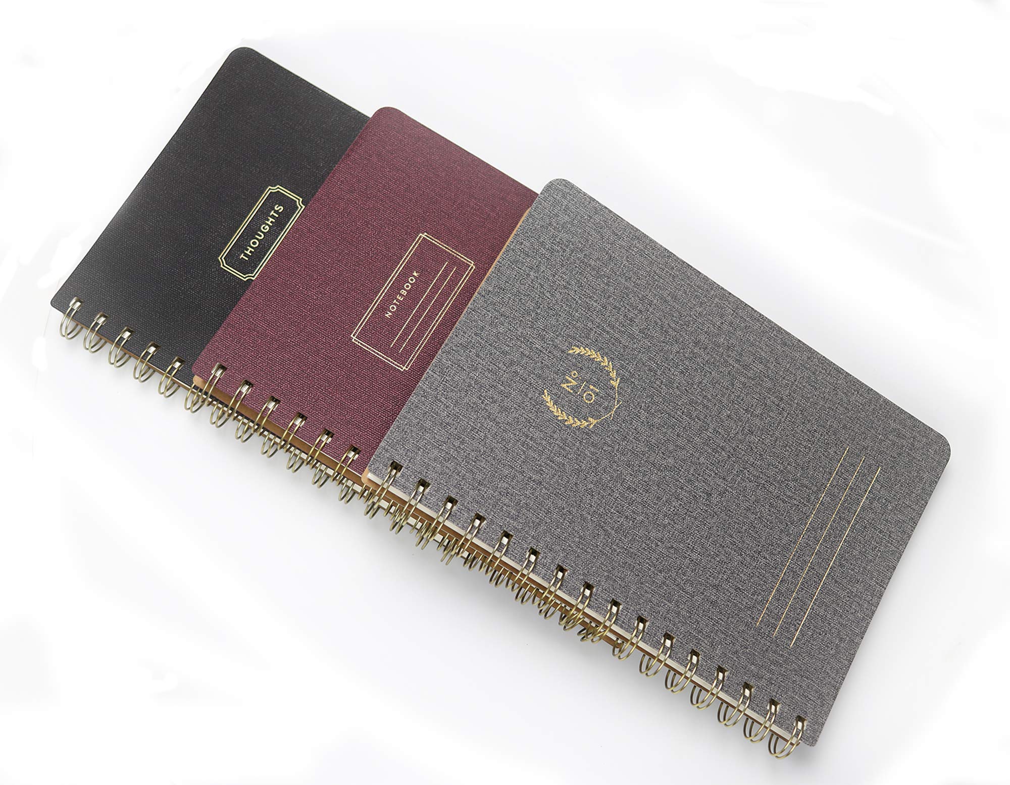 Eccolo Oxford Grey Notebook with Cream Lined Pages