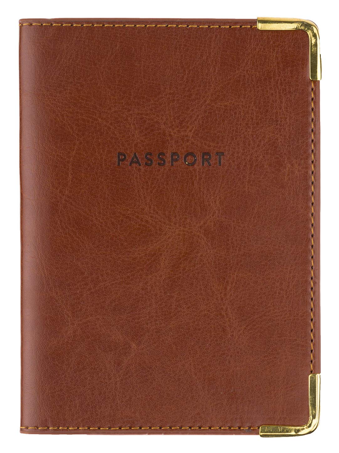 Eccolo Travel Passport Cover Case with Document Holder Storage Pocket
