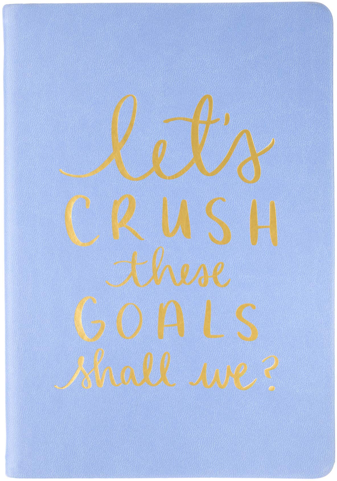 Eccolo Dayna Lee Collection Periwinkle 'Let's Crush These Goals' 8x6" Flexi-cover Journal/Notebook Image