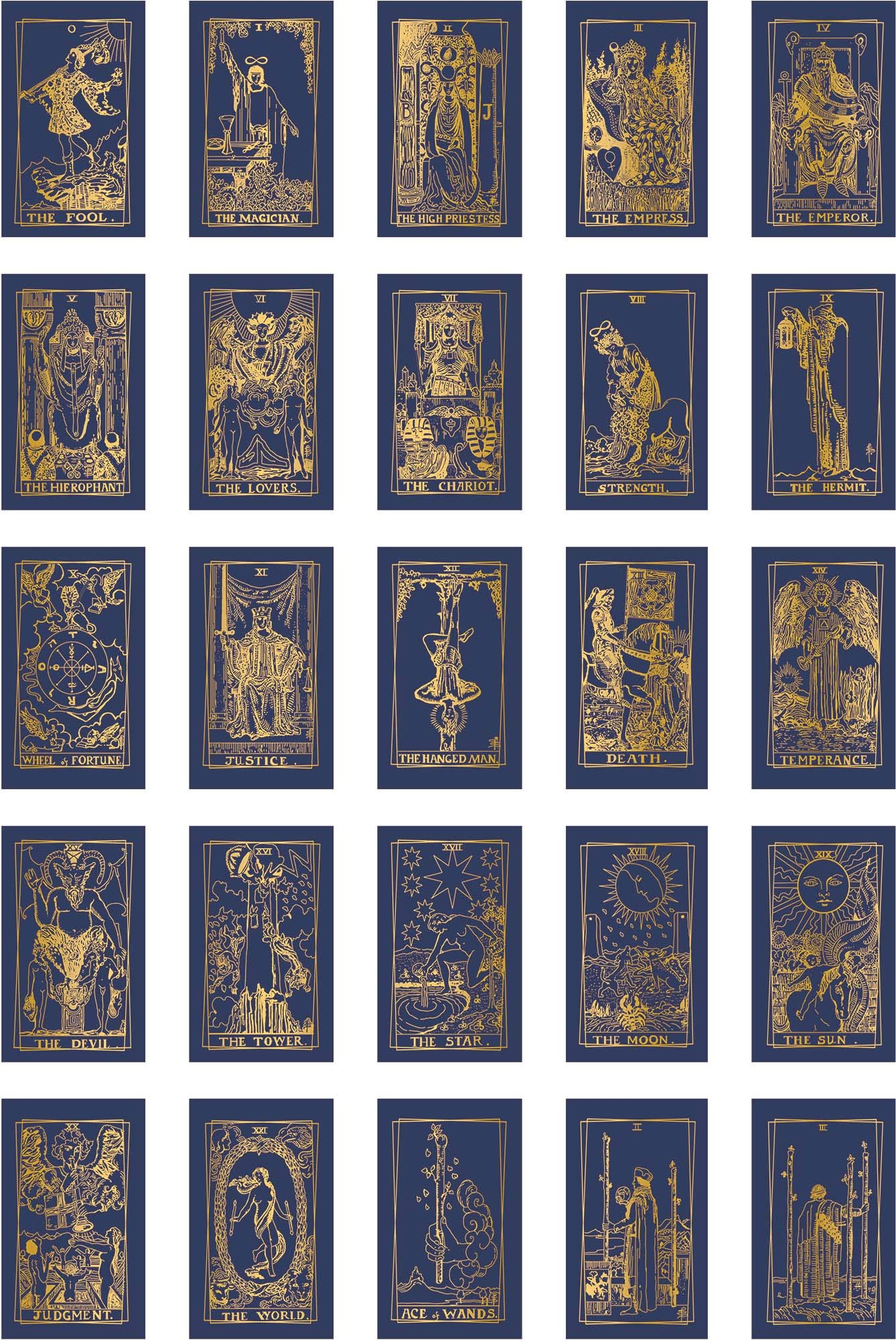 Large Size 6.3-x-3.5-inch Tarot Cards