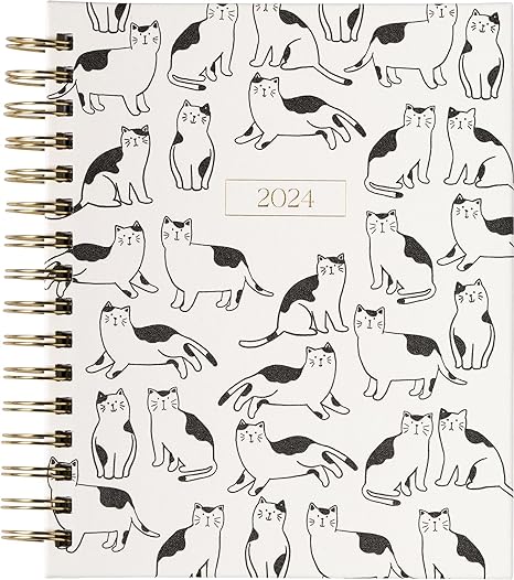2024 Cats Spiral Fun Planner