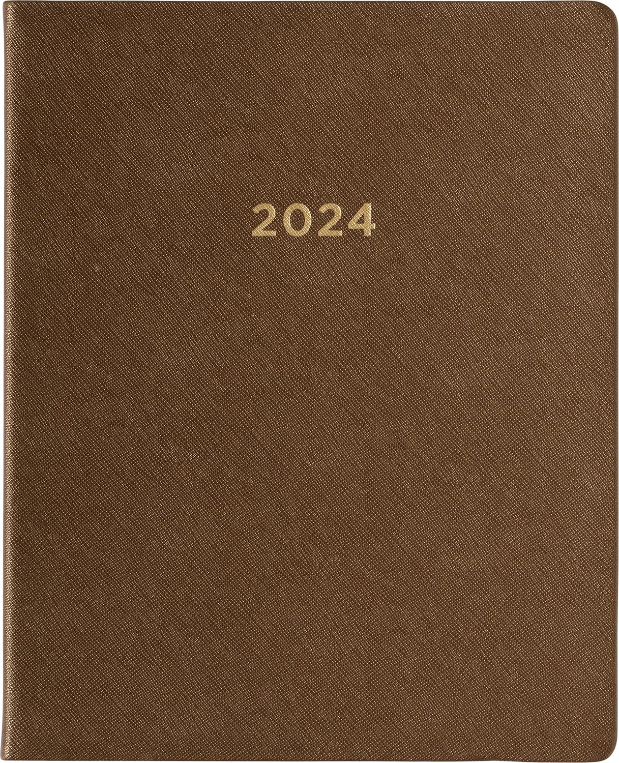 2024 Brown Shagreen Large Bound Planner